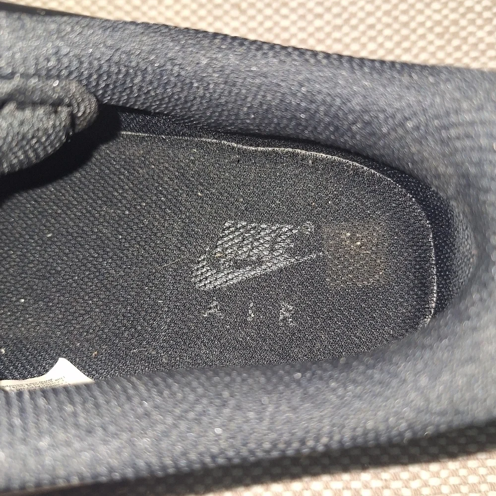 Nike Air Force 1 Low Top Misplaced Swoosh Black 2020 CK7214-001. Mens 9. EUC